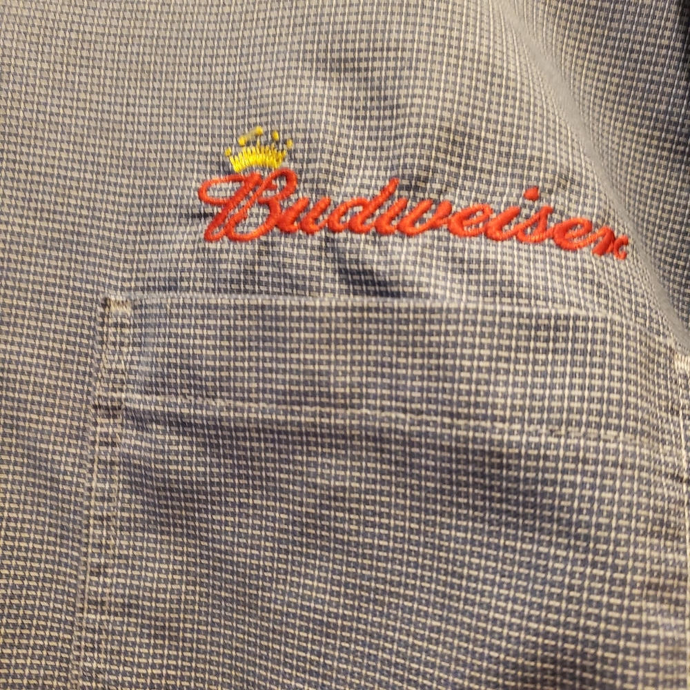 Mens Budweiser/Bud Light button down